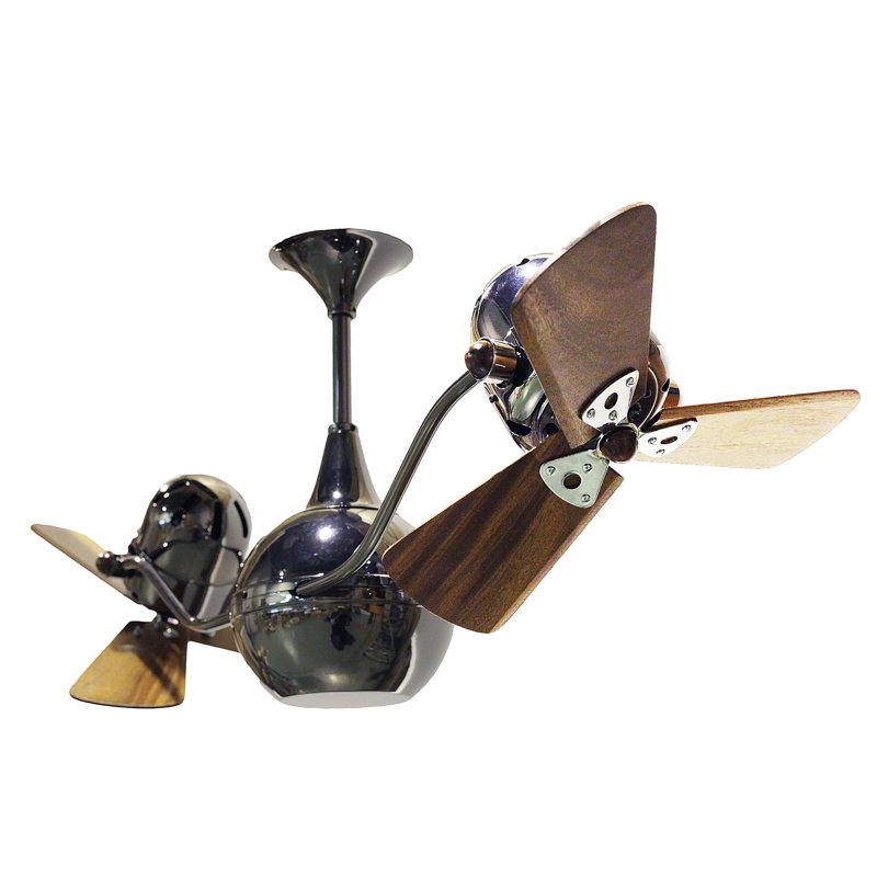 44" Vent-Bettina 3 Blade Ceiling Fan, Black Nickel