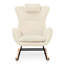 Chaise berçante, fauteuil oscillant rembourré Teddy