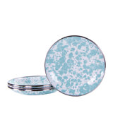 Sea Glass Enamelware Appetizer Plate