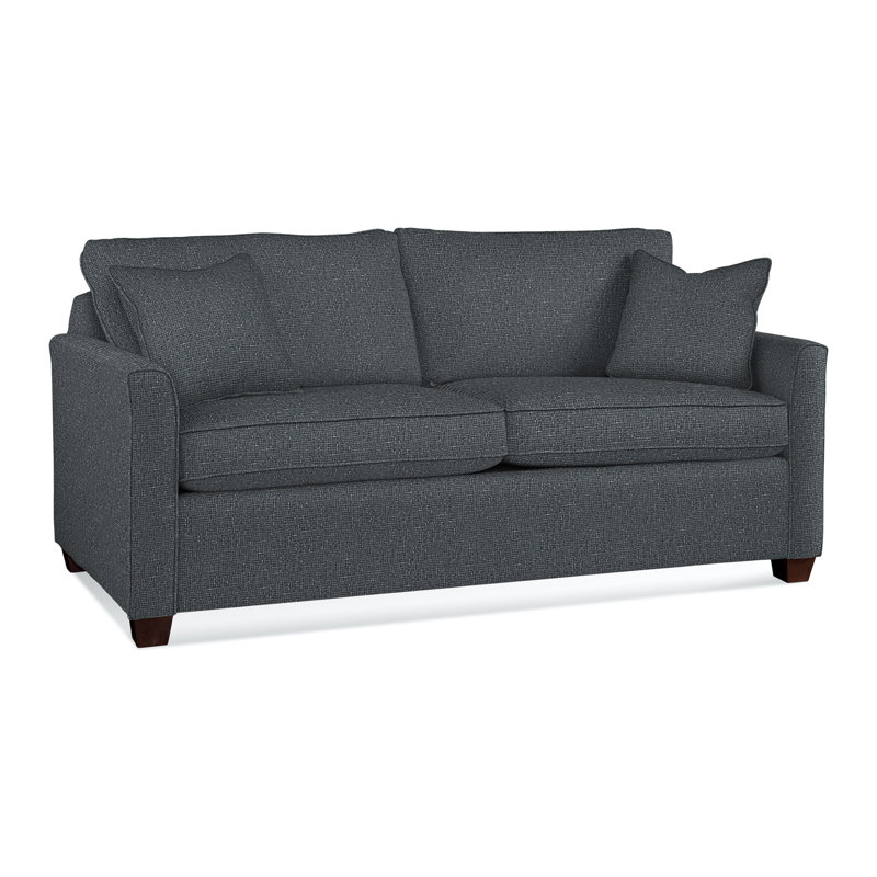Charleston 77" Sleeper Sofa , Eggshell Polyester Blend, Innerspring, Java