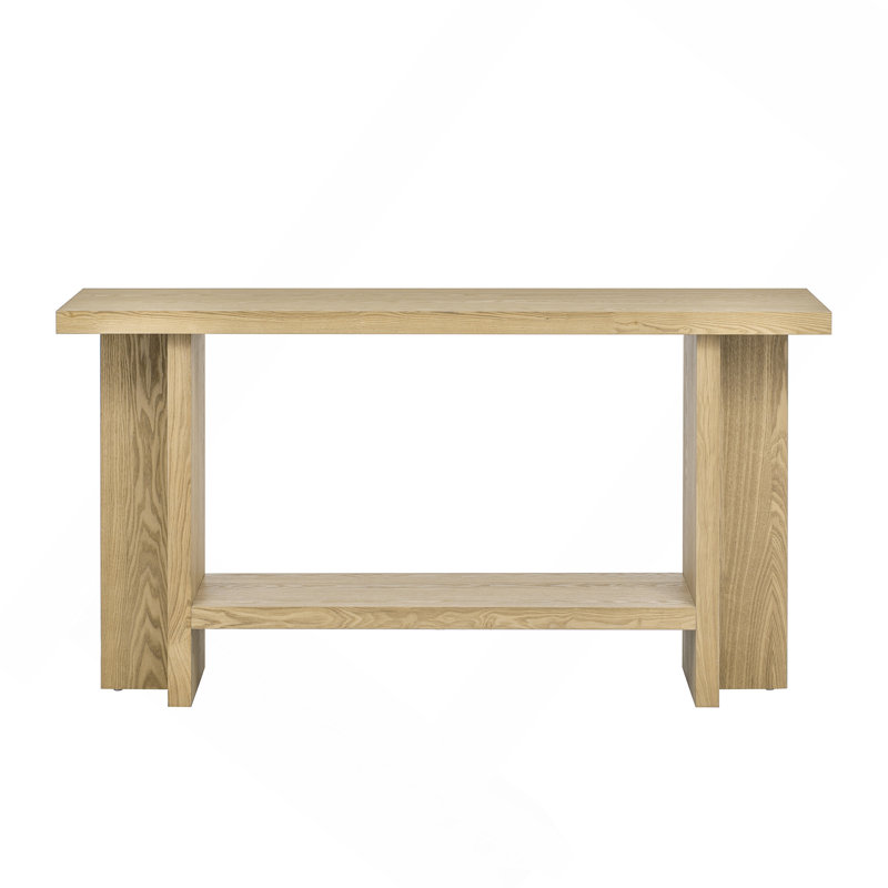 Console avec pieds en T, Naturel