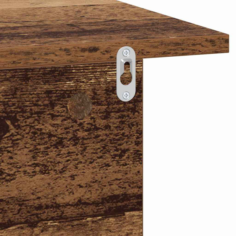 40cm W Manufactured Wood Bedside Table, Brown