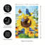 Sunflower Glory Suede Garden Flag