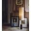 Luminaire de plancher à abat-jour cylindrique nervuré