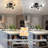 Doraelia 4-Light 18.11'' Dimmable Sputnik Modern Linear Chandelier Semi Flush Mount Ceiling Fixture-1597048414