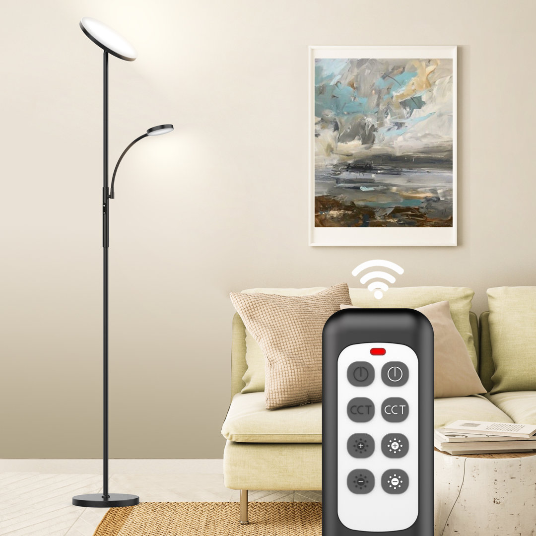 Gaillac 68.9 LED Floor Lamp with Remote Control Wrought Studio™ Base