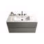 Meuble-lavabo flottant mural avec lavabo en céramique Tia Space Grey Space (trois trous de robinet)-1691424849