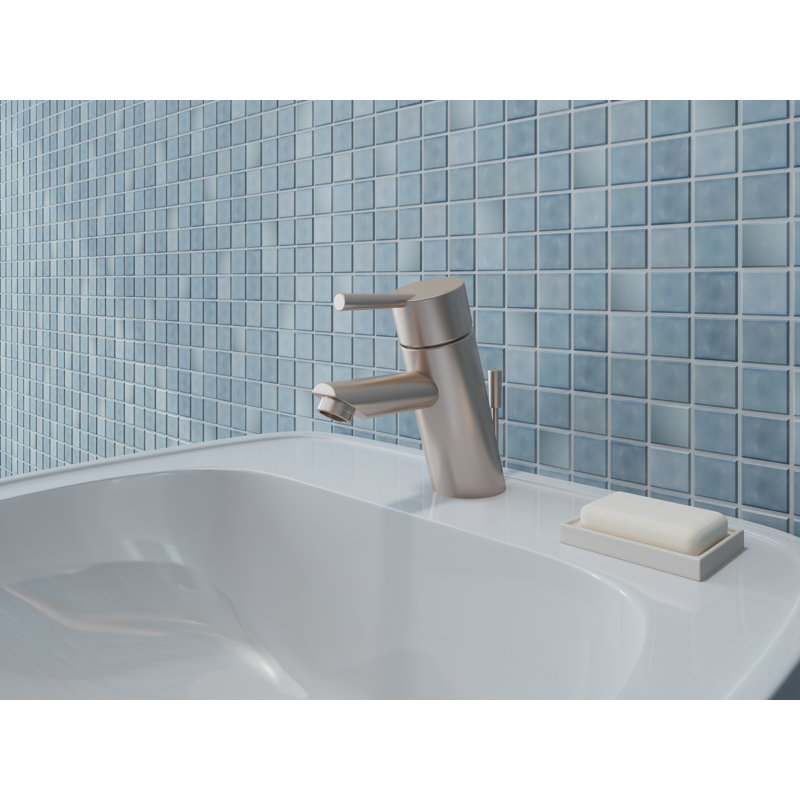 Single-Hole Bathroom Faucet, PVD Brushed Nickel