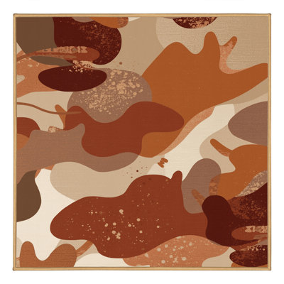 Machine Washable Patterns And Textures Casual Abstract Rug in Brown – LightBrown Binding