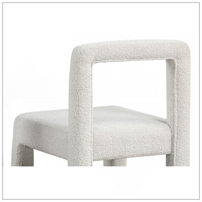 Ensemble de chaises de salle à manger modernes rembourrées Boucle
