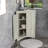 Triangle Bathroom Storage Cabinet with Adjustable Shelves-375140497