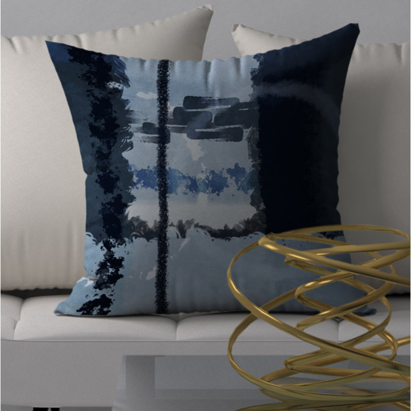 Reversible Throw Pillow, 18" H x 18" W