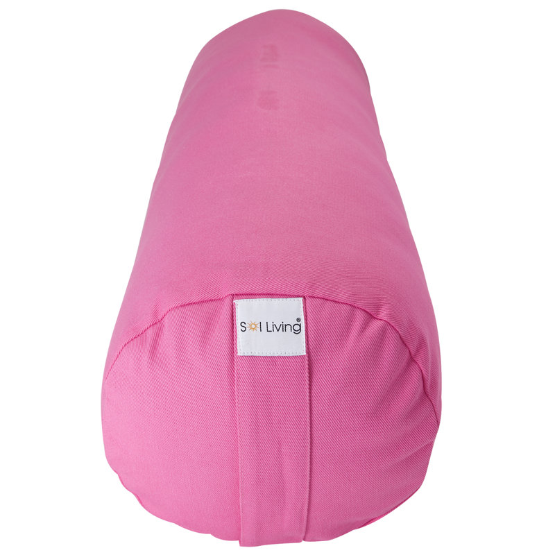 Cotton Throw Pillow, Pink, 10" x 28"