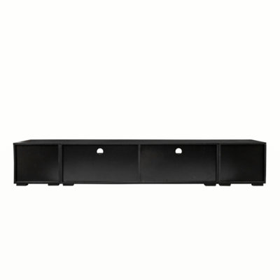 Extended, Minimalist Design TV Stand With Color Changing LED Lights, Modern Universal Entertainment Center, High Gloss TV Cabinet For 90+ Inch TV, Whi -  Ivy Bronx, 4CF3DD67096C48E3BCF5609E10155E85