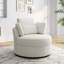Fauteuil pivotant rembourré avec coussins Niama-1314277820