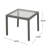 Patio Dining Table （Only Include Table)