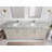 Aberdeen 84'' Double Bathroom Vanity with Quartz Top-94240505-94240494