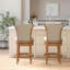26 po Tabouret de bar pivotant en bois à hauteur de comptoir avec dossier haut, naturel vieilli, 1 pièce-1092624294-1092624295-1092624300-1092624309