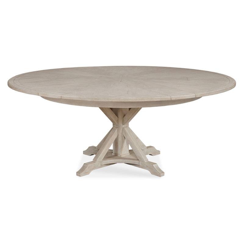 Monarch Round Dining Table, White Rustic