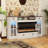Mixed Colour Sideboard Buffet Cabinet With LED Lights And Fireplaces