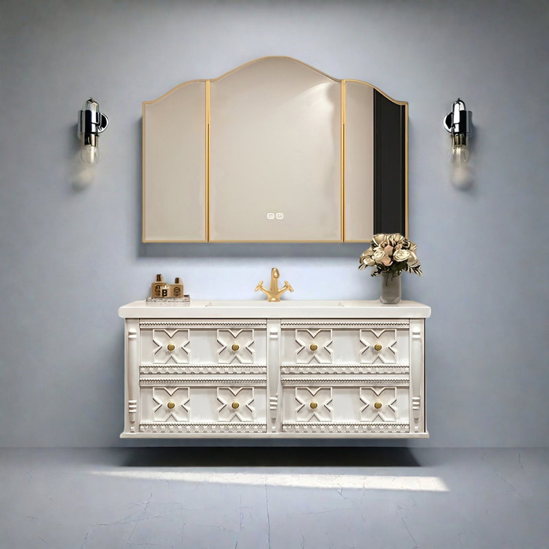 Armoire de salle de bain style français, 47"