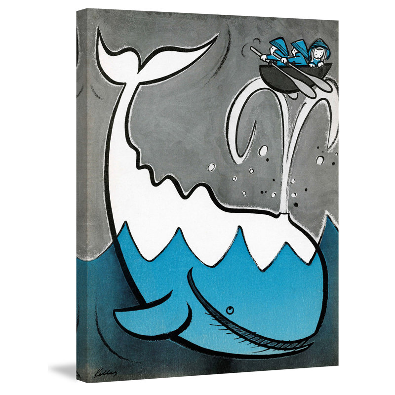 «Big Whale», reproduction sur toile tendue, H 36 po x l 30 po
