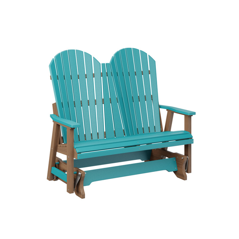 Fauteuil coulissant berlinois berlinois, Aruba Blue Top/Antique Mahogany Base
