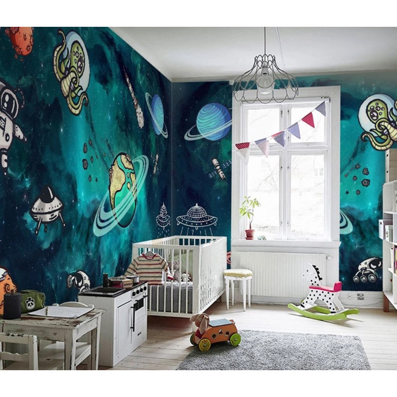 Papier peint amovible astronaute astronaute, L 9 po x l 15 po