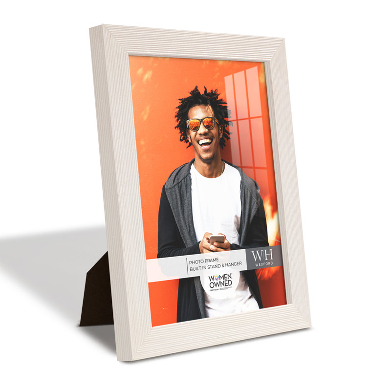 White Wood Picture Frame - Set of 2