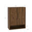 Armoire de rangement à chaussures à 4 niveaux avec portes et tablettes réglables