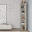 Nati Modern Corner Bookcase 5 Tiers | 34 x 34 x 161 cm | Space-Saving Design-16657715