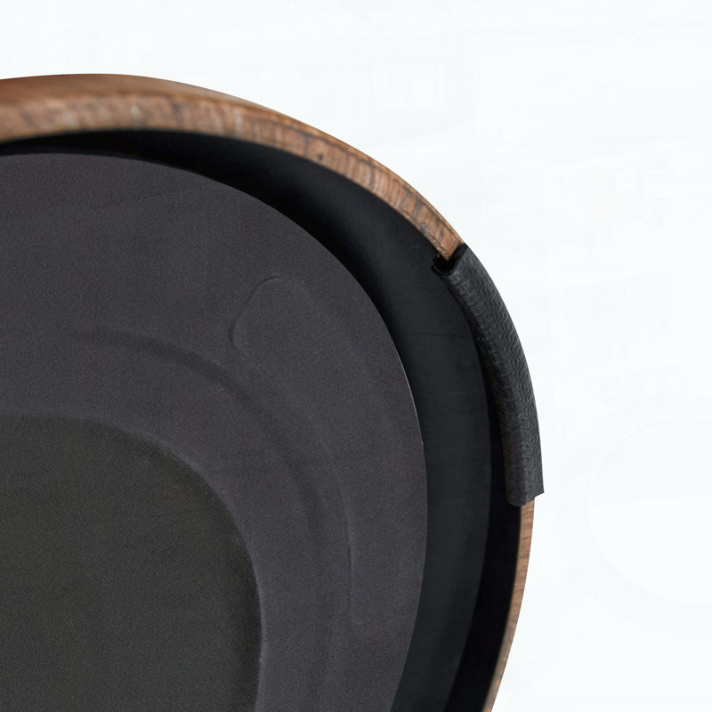 Table de bout ronde 19,6 pouces, Brun, noyer