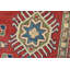 Tapis oriental rouge en laine noué à la main Nabeel