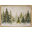 «Snowy Pine Forest Tranquil Winter Landscape Nature Decor», reproduction d'art sur toile encadrée-120419725-120419726
