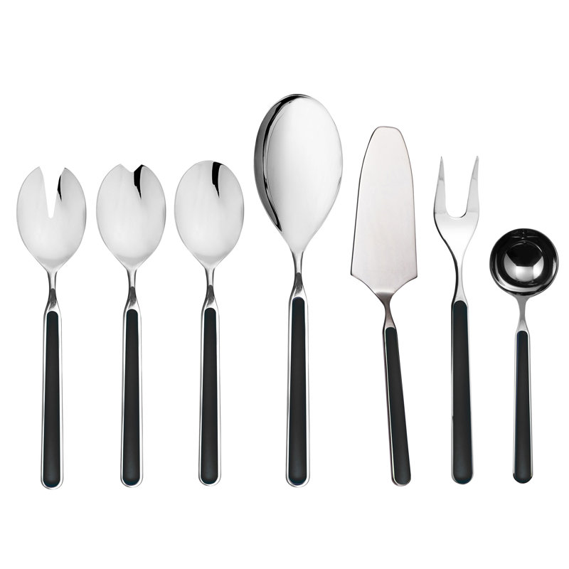 Fantasia 7 - Piece Hostess Set, Black