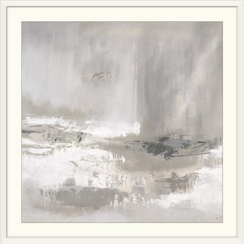 " Between Layers " by Joshua Schicker, 20" H x 20" W x 1" D, White Frame