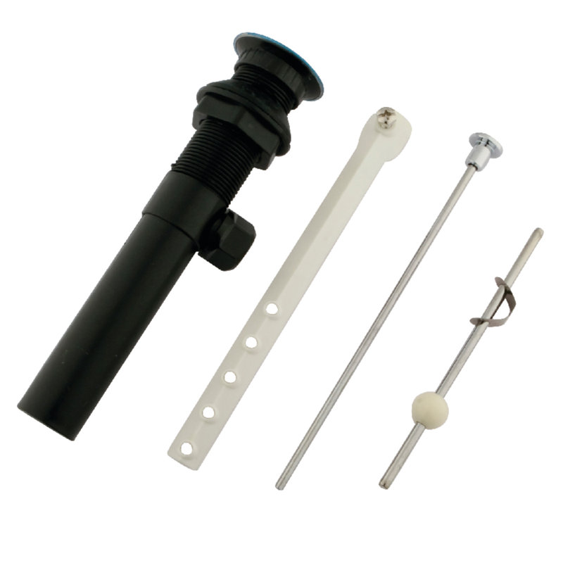 Kingston Brass Plastic Pop-Up Bathroom Sink Drain with Overflow, Polished Chrome