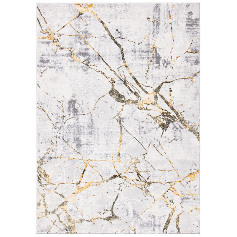 Aimon Abstract Area Rug, Rectangle 91 x 152 cm