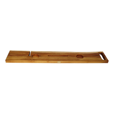 Plateau pour chariot de bain en teck massif EcoDecors Eleganto