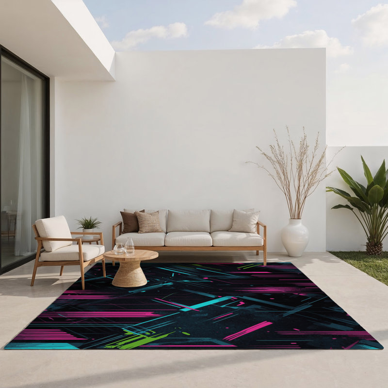 Tapis intérieur et extérieur Kinetic Prism, Rectangle 1 pi 6 po x 2 pi 6 po