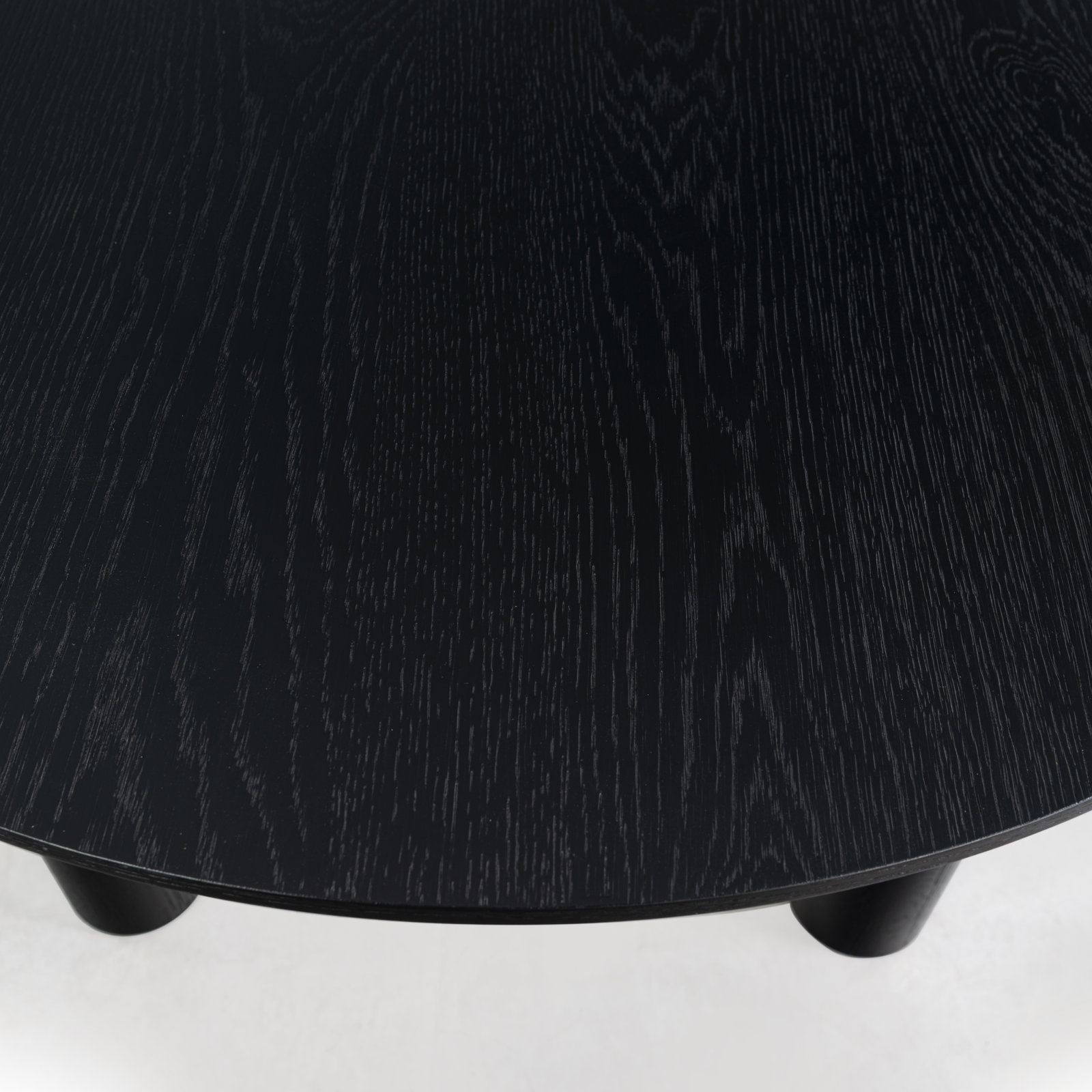 Sofiette Wood Oval Dining Table, Black