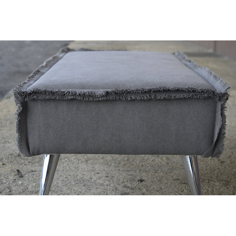 Modern 85% Cotton And 15% Polyester Upholstered Bench