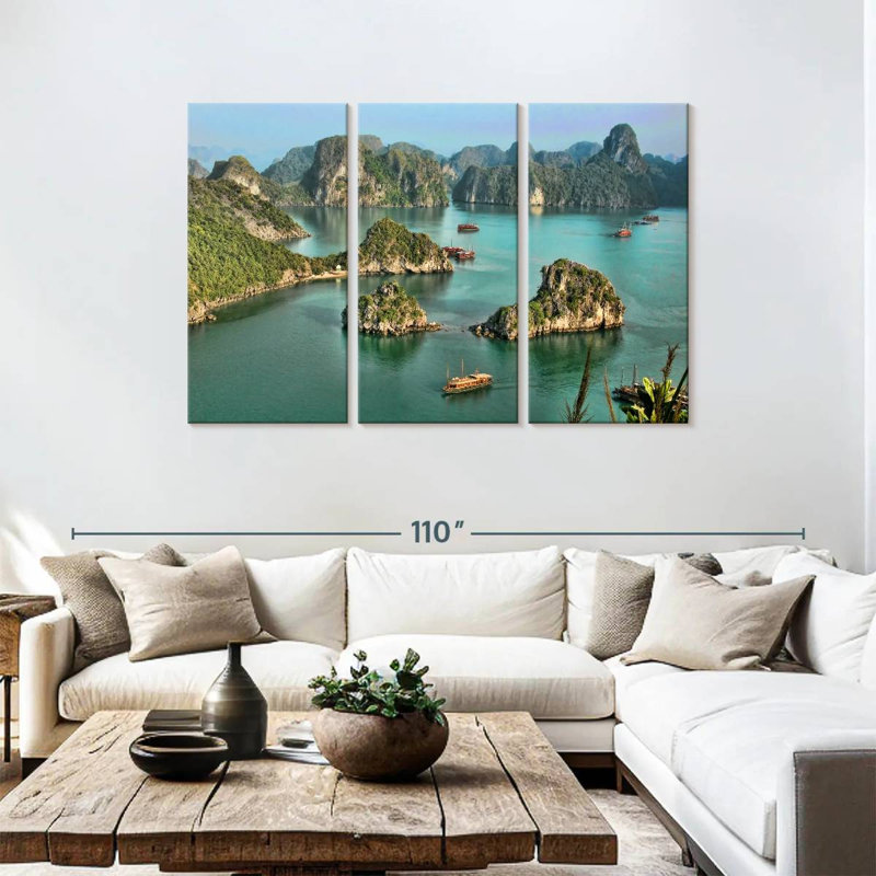 Gillard Ha Long Bay Cliffs, 48" H x 74" W