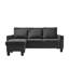 Sch Sofa Chaise , Black