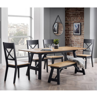 Mulford Solid Oak Dining Set
