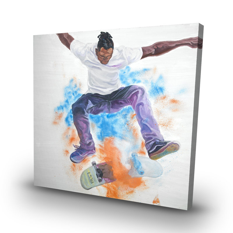 Skater - 32"x32" art on canvas