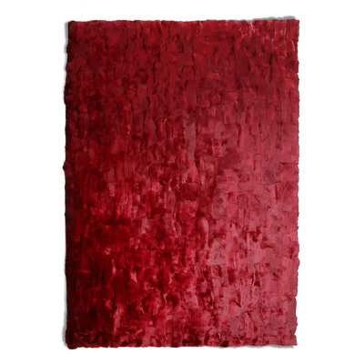 Red Rex Rabbit Fur Rug, Handmade Luxury Soft Carpet For Living Room And Bedroom