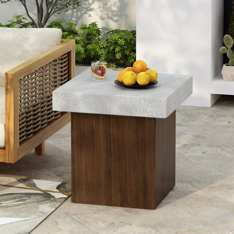 Table d'appoint carrée, Mgo