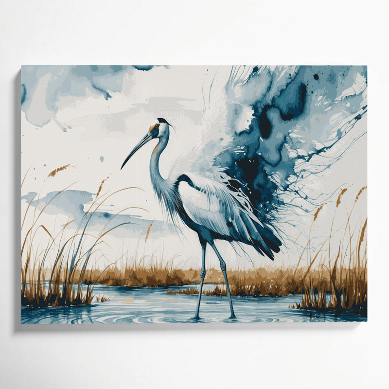 Art animalier sur toile beige, H 24 po x l 36 po