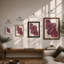 Burgundy Silks Minimalist - Framed Print-978207806-978207807